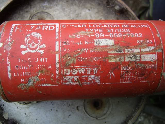 Discarded SONAR locator beacon