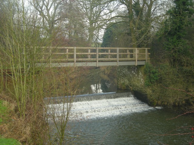 The lone concrete obstacle on the Horsham side of the river.