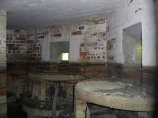 Inside, the high water mark can be clearly seen.