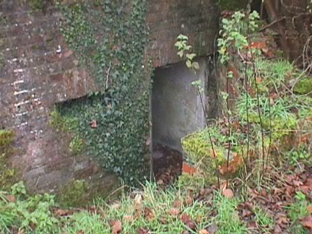 The entrance and rear blast wall
