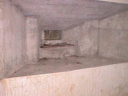 South facing embrasure from the inside