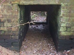 The lone concrete obstacle on the Horsham side of the river.
