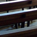 Semicircular nave looking towards main door and confessionals