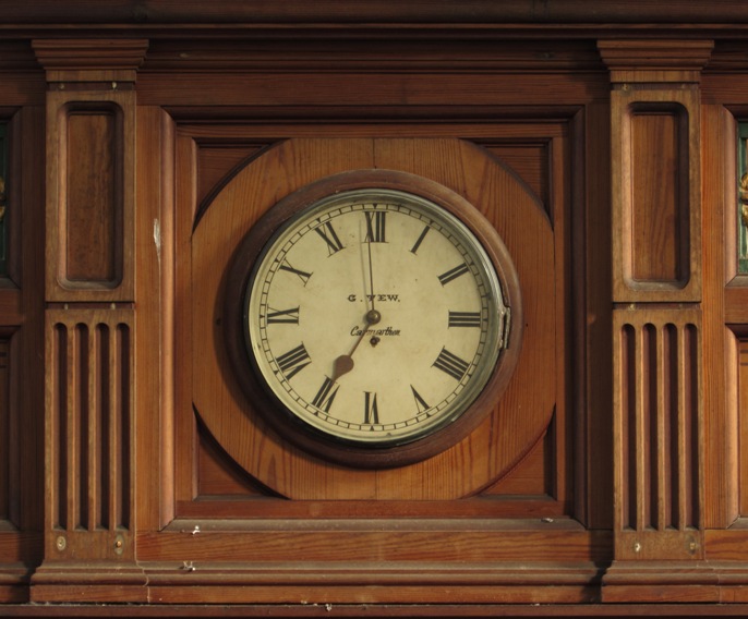 Clock by Tew of Carmarthen, c1897