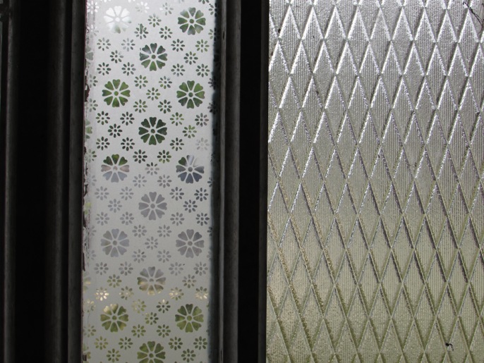 Etched window detail