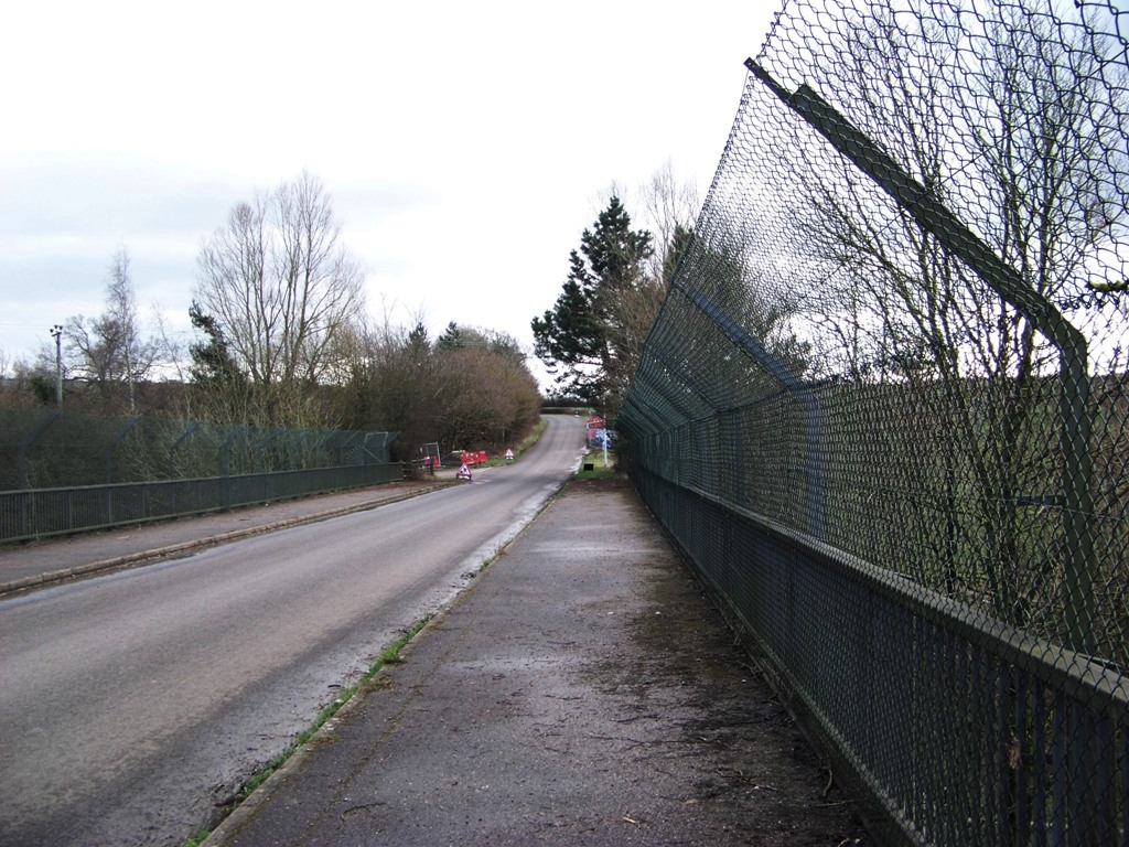 High fences on this bridge over the A370 were intended to prevent suicidal patients from jumping