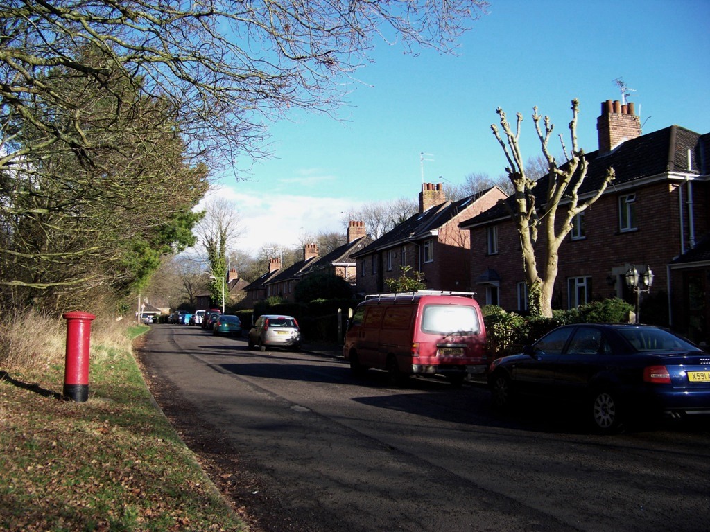 Staff houses line the main drive. Many have been bought by former hospital employees