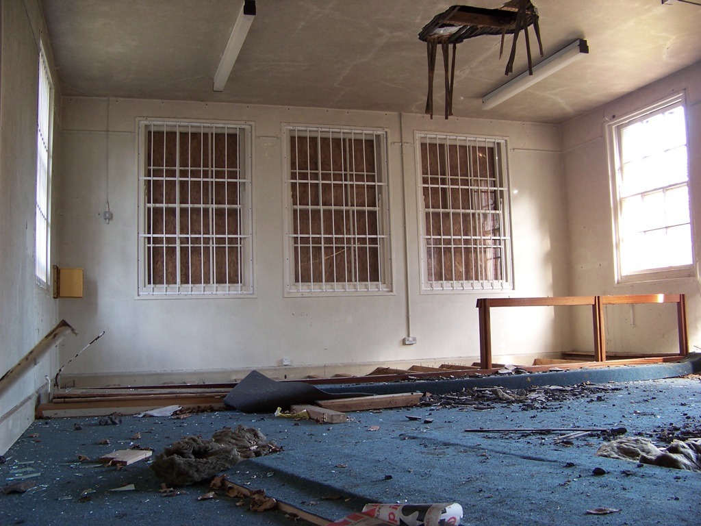 Since the planned chapel was never built, patients and staff had to make do with this converted workshop