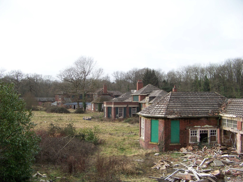 Looking back along the wards