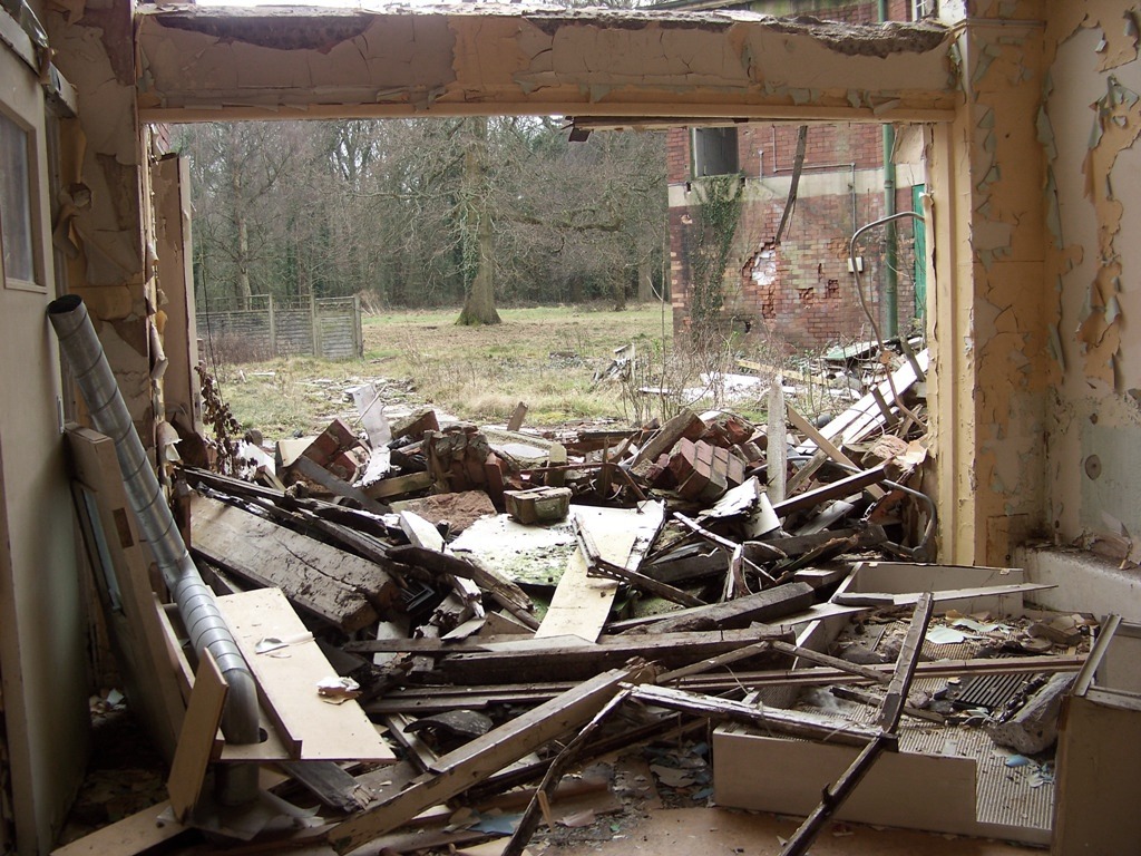 Another half-demolished room
