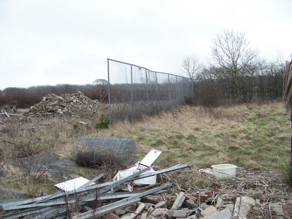 Only the security fence remains at Brockley House Secure Unit