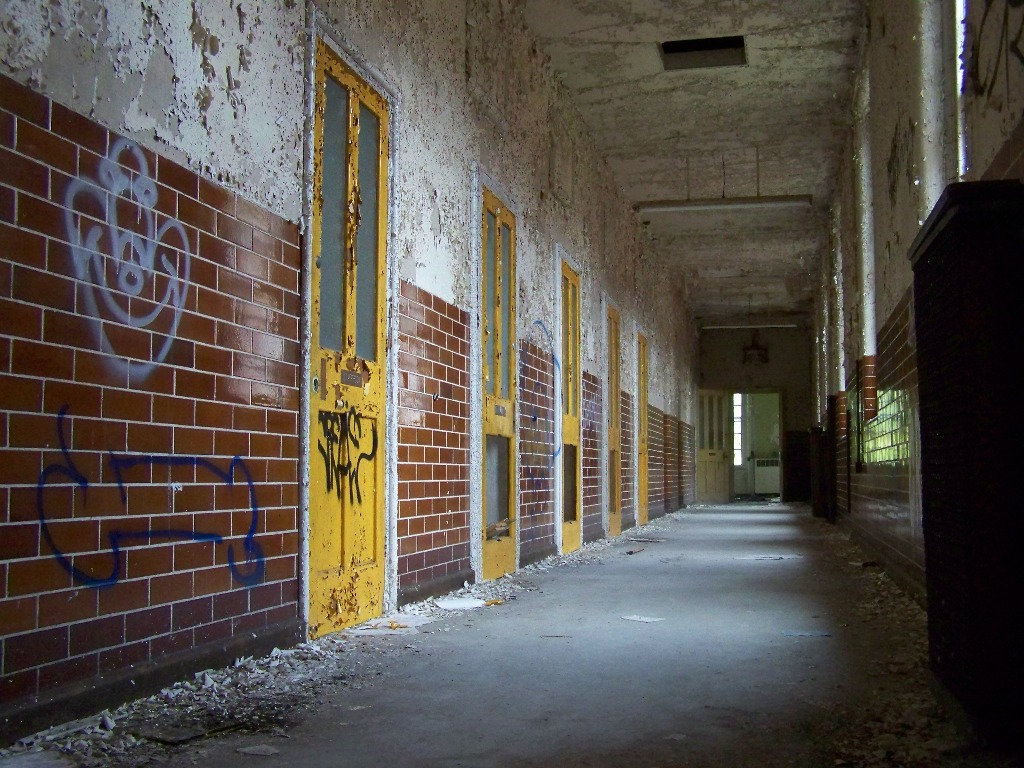 Corridor on one of the Female wards