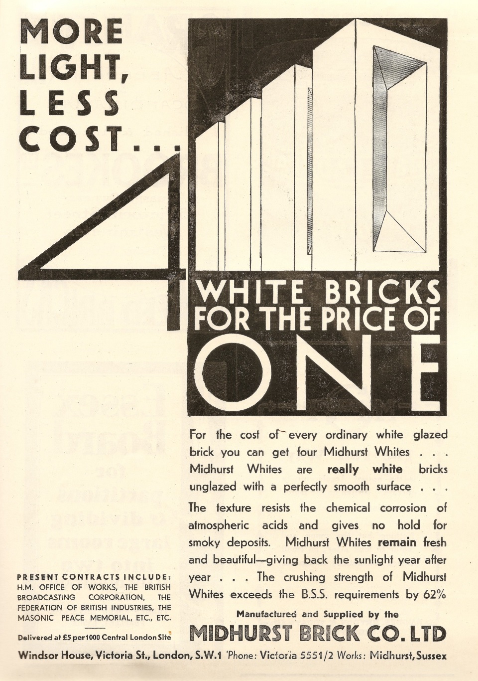 1931 ad for Midhurst Whites