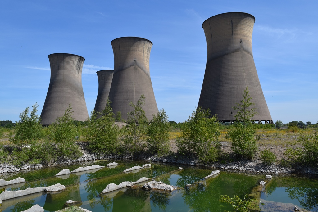 The five brothers at the site of the A power station